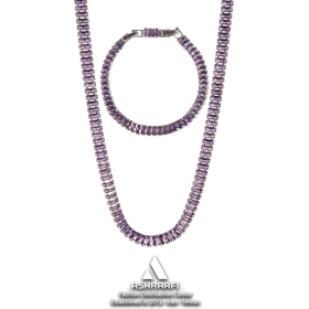 ست گردنبند و دستبند تنیسی Tennis Necklace & Bracelet P01