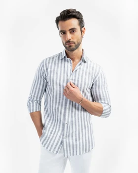 ام کی کالکشن پیراهن آستین بلند mk-25699-charcoal