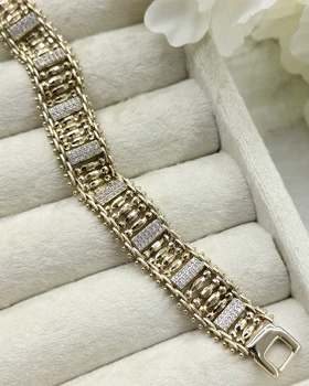 دستبند زنانه ژوپینگ مدل رولکس فول‌نگین ضدآب و ثابت‌رنگ