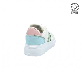 کفش کتانی زنانه اسپرت لایف سفید صورتی آبی