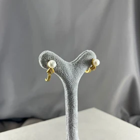 گوشواره زنانه حلقه‌ای مرواریدی 20432