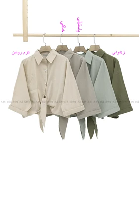 شومیز باکسی جلو گره