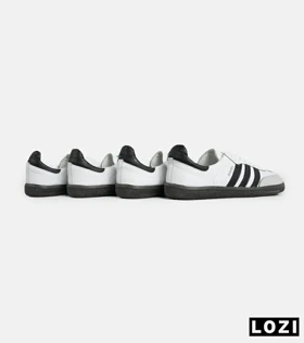 کفش کتانی مردانه و زنانه سفید مشکی ADIDAS Samba
