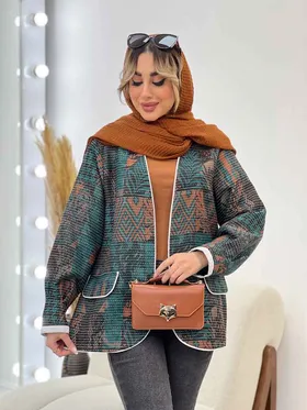 مانتو کوک دوزی طرح دار