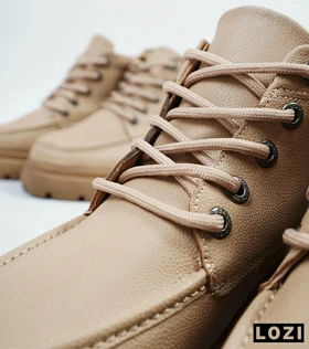 نیم بوت چرمی مردانه کرم Timberland
