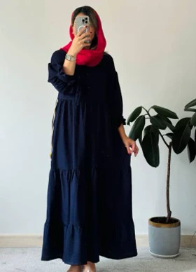 پیراهن مانتویی ماکسی صنم