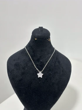 گردنبند نقره زنانه ستاره ریز 971