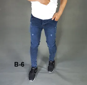 شلوار جین مردانه سرمه ای کد B-6