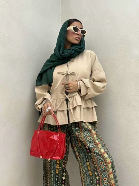 شومیز آستین پفکی