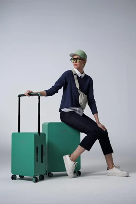 چمدان سایز کوچک رزمری مدل Rose Merry RL-601-2p-Small_Green