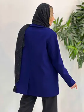 پالتو یقه انگلیسی پشت چاک