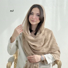 شال زنانه لینن دور ریش | آی بولک