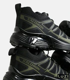 کفش کتانی مشکی سبز Salomon xt-6