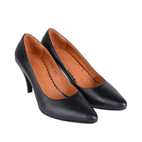 کفش چرم پاشنه‌دار زنانه 60