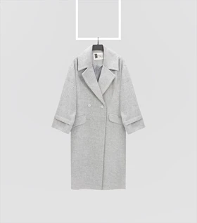 پالتو بلند 1311 Pinki در چهار رنگ (طوسی روشن)