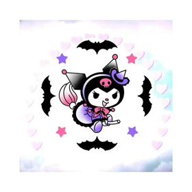 استیکر پارچه و لباس پاد آفرین مدل کارتونی کورومی kuromi کد 450
