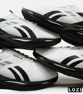 کفش کتانی مردانه و زنانه سفید مشکی Reebok مدل 5012