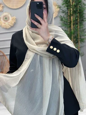 0258-شال حریر زنجیری