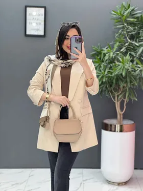 مانتو کتی مازراتی آستین سه دکمه