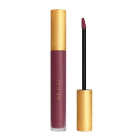 رژ لب مایع مات گوچی مدل Rouge À Lèvres Liquide Mat (607 Vanessa violet)