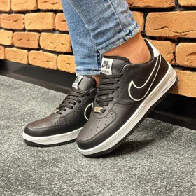 کتانی نایک ایرفورس مردانه nike air force رنگ مشکی زیره سفید