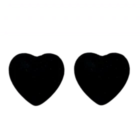 گوشواره زنانه مخملی طرح قلب، انتخابی شیک و دوست‌داشتنی