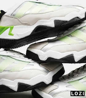 کفش کتانی مردانه سفید سبز ADIDAS niteball 2.0