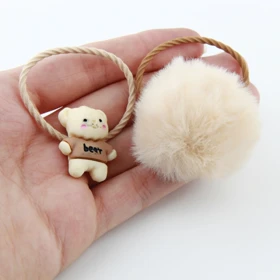 کش مو مدل خرس و پوم پوم