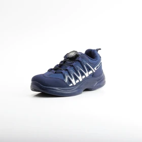 کفش اسپرت پسرانه دخترانه پرسان مدل زیپ لاین (سرمه ای - سفید)