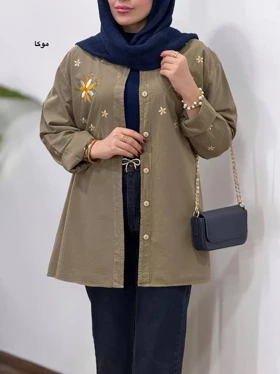 مانتو گلدوزی آیسو بابونه