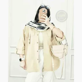 مانتو کتان جیب بلیطی