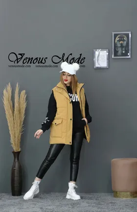 پافر کوتاه جیب پاکتی