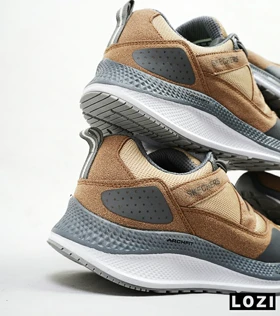 کفش کتانی طبی زنانه و مردانه قهوه ای کرم فیلی SKECHERS archfit v02 مدل 4717