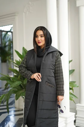 کاپشن ترکیبی شنل صولا