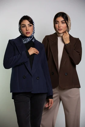 کت زنانه یقه بلیزر کشمیر