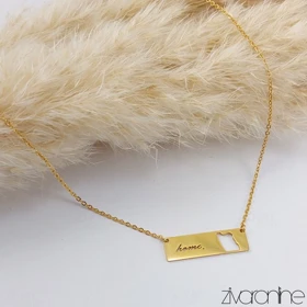 گردنبند زنانه طرح ایران (خانه) 50030