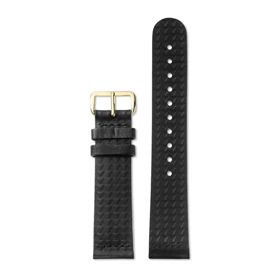 بند چرم تریوا مدل Black Gize Classic-gold