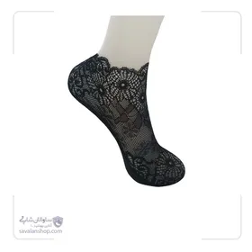 جوراب مچی گیپوری زنانه طرح گل