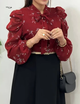 شومیزحریر مجلسی مهلا (کد4394)