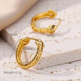 گوشواره استیل پلنگی