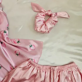 تاپ و شورت ساتن لورنزا کد 2258