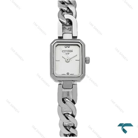 ساعت سیتیزن Citizen زنانه نقره ای بند کارتیری Citizen-8006-L