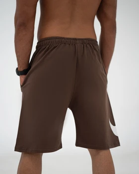 شلوارک بگ ورزشی NIKE قهوه ای