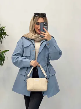 بارانی چهار جیب کمرگت