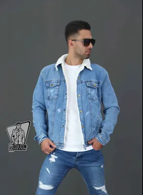 کاپشن جین آبی روشن DENIM