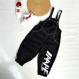 بیلر کتان بچه گانه مشکی وارداتی DINGYU