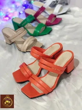 صندل و روفرشی پاشنه‌دار زنانه مدل hobby