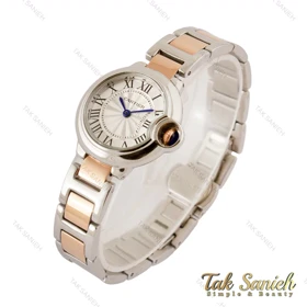 ساعت کارتیر بالن بلو زنانه اسمال رزگلد نقره ای Cartier-4195-L