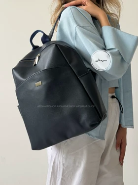کوله پشتی دخترانه - آریسا (سرمه‌ای)