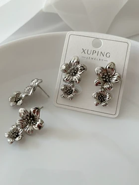 گوشواره فلاور میخی ژوپینگ